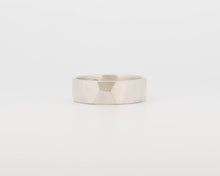READY TO SHIP #169 Asymmetrical Facets Ring - Wide Size - 10.5
