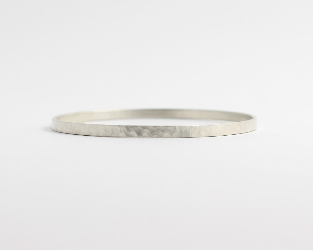 Hammered Bangle, [product_type} - Ash Hilton Jewellery