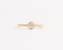 Ethical Bezel Set Diamond Ring Rose Gold, [product_type} - Ash Hilton Jewellery