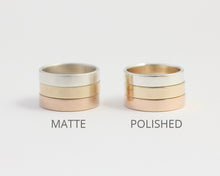 Distressed Band in Yellow Gold - Wide, [product_type} - Ash Hilton Jewellery