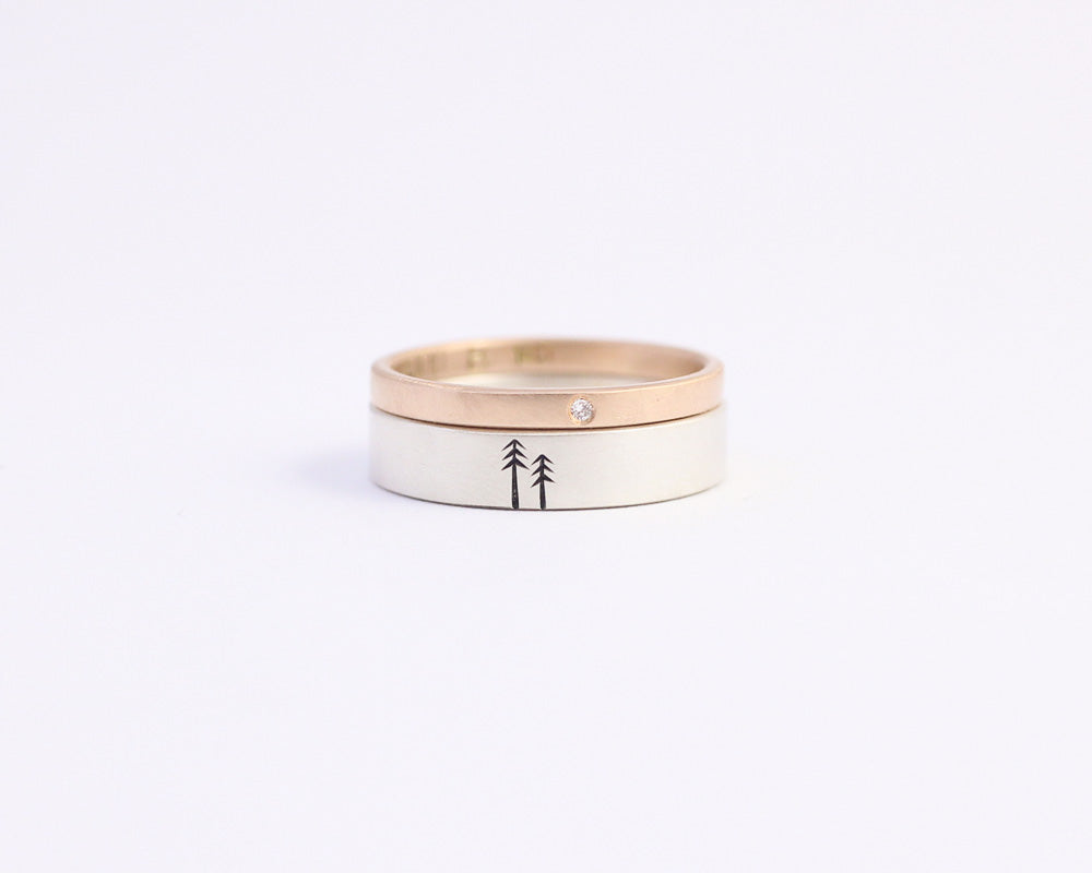 Woodland Engagement Ring Set, [product_type} - Ash Hilton Jewellery
