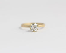 18ct Yellow gold Engagement Ring with 6 Claw Set Ethical Diamond, [product_type} - Ash Hilton Jewellery