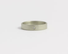 Ethical White Beach Gold & Recycled Diamond Ring - Narrow, [product_type} - Ash Hilton Jewellery