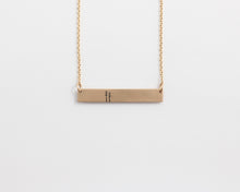 Woodland Bar Necklace in Rose Gold, [product_type} - Ash Hilton Jewellery