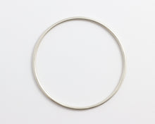 Round White Gold/Silver Bangle, [product_type} - Ash Hilton Jewellery