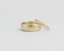 Rounded Ethical Yellow Beach Gold Band - Wide, [product_type} - Ash Hilton Jewellery