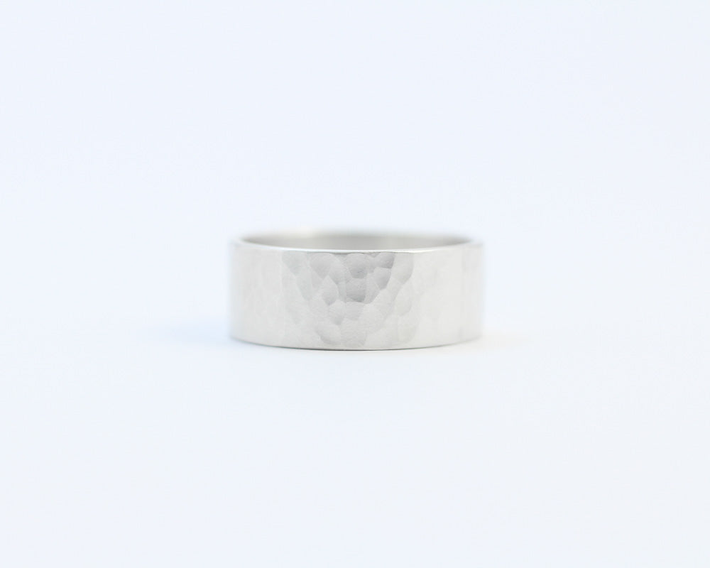 Hammered Ring - Wide, [product_type} - Ash Hilton Jewellery
