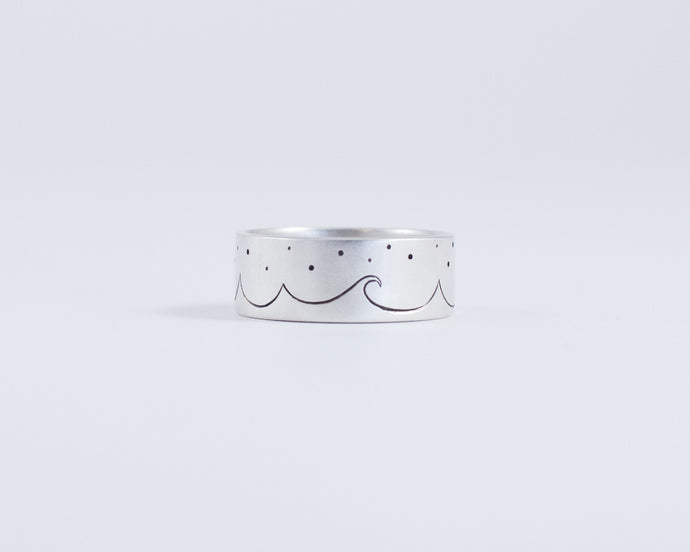 Celestial Ocean Waves Ring