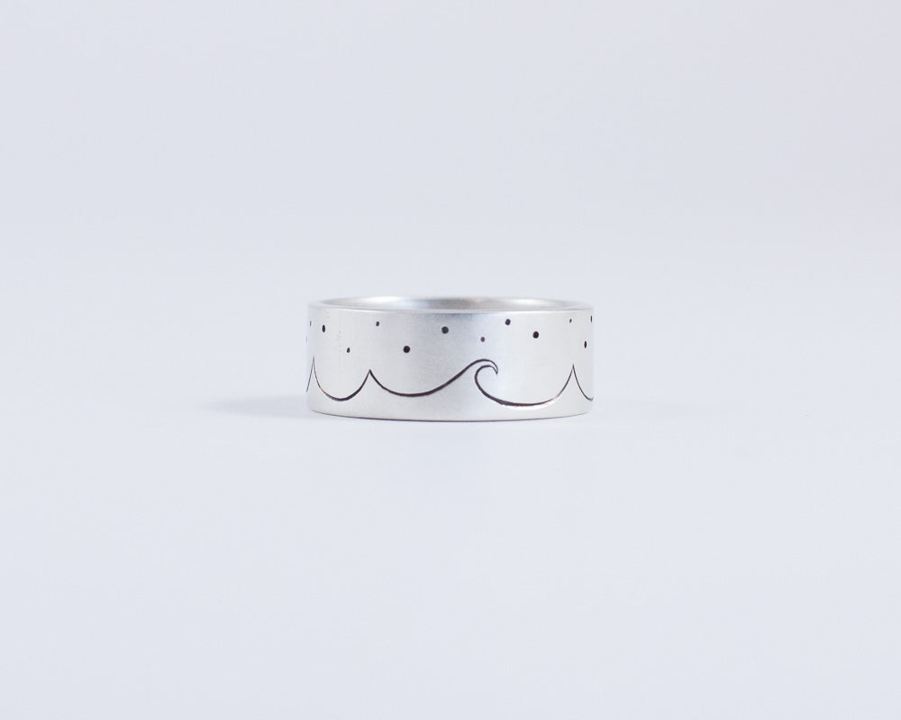 Celestial Ocean Waves Ring