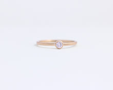 Solitaire Diamond Rose Gold Engagement Ring with Bezel Set Ethical Diamond