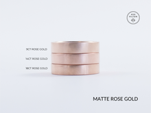 Asymmetrical Facets Ring in Rose Gold - Medium