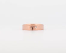 READY TO SHIP #242 - Woodland Ring with Single Diamond in Rose Gold - Medium - Size 6.5