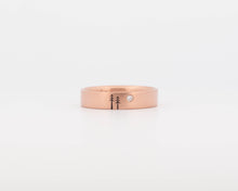 READY TO SHIP #166 - Woodland Ring with Single Diamond in Rose Gold - Medium - Size 11