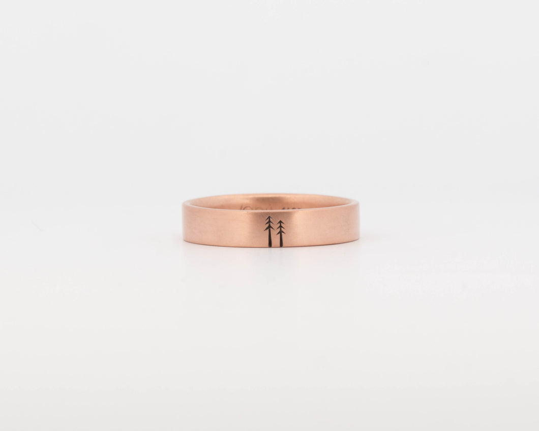 READY TO SHIP #303 Woodland Ring in Rose Gold - Medium