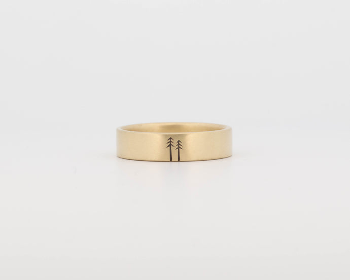 READY TO SHIP #335 Woodland Ring in Yellow Gold - Medium