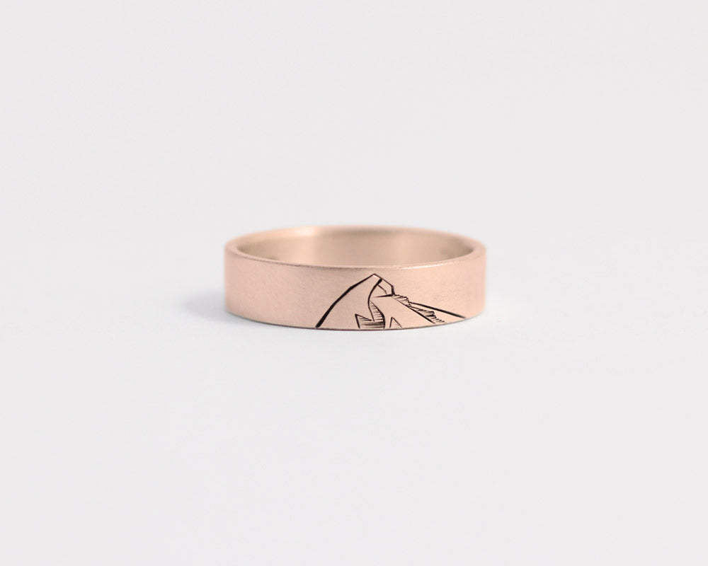 Mountain Ring in Rose Gold - Medium