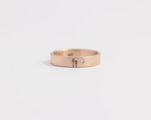 Woodland Ring with Single Diamond in Rose Gold - Medium, [product_type} - Ash Hilton Jewellery