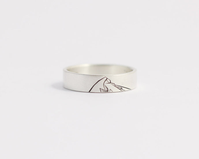 Mountain Ring in Rose Gold - Medium, [product_type} - Ash Hilton Jewellery