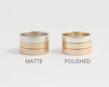 Distressed Band in Rose Gold - Narrow, [product_type} - Ash Hilton Jewellery