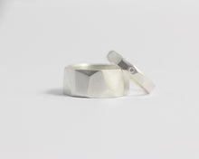 Asymmetrical Facets Ring - Narrow, [product_type} - Ash Hilton Jewellery