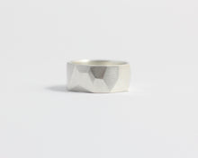 Asymmetrical Facets Ring - Wide, [product_type} - Ash Hilton Jewellery