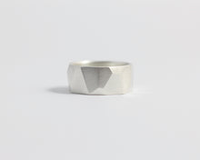Asymmetrical Facets Ring - Wide, [product_type} - Ash Hilton Jewellery