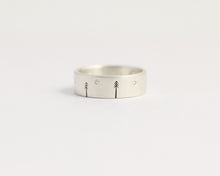 Pine Forest Ring with Diamond Stars - Medium, [product_type} - Ash Hilton Jewellery