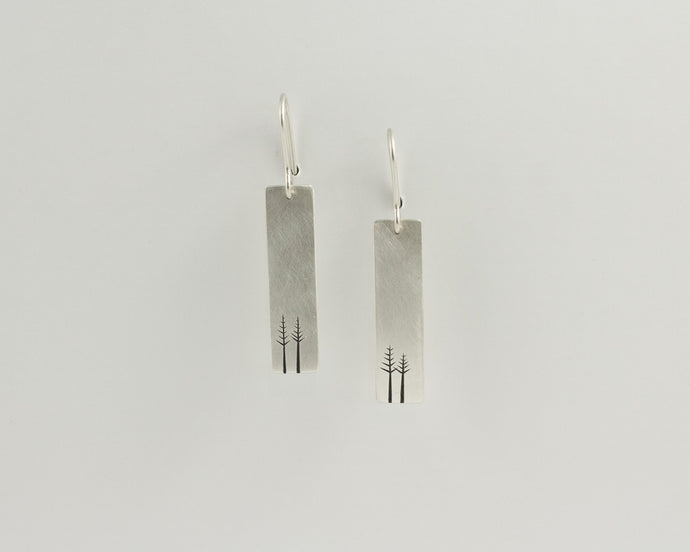 Norfolk Pines Etched Earrings