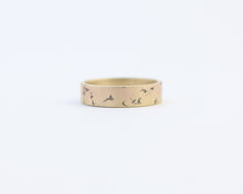 Distressed Ring in Yellow Gold - Medium, [product_type} - Ash Hilton Jewellery