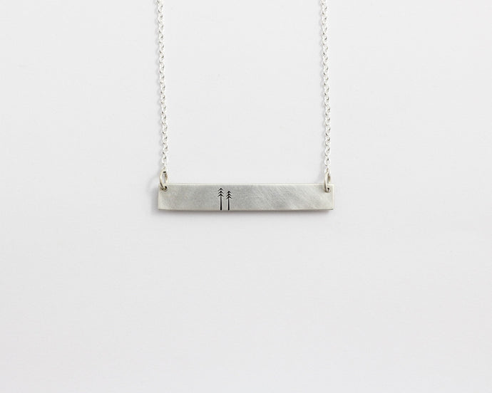 Woodland Bar Necklace, [product_type} - Ash Hilton Jewellery
