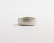 Rounded Ethical White Beach Gold Band - Wide, [product_type} - Ash Hilton Jewellery