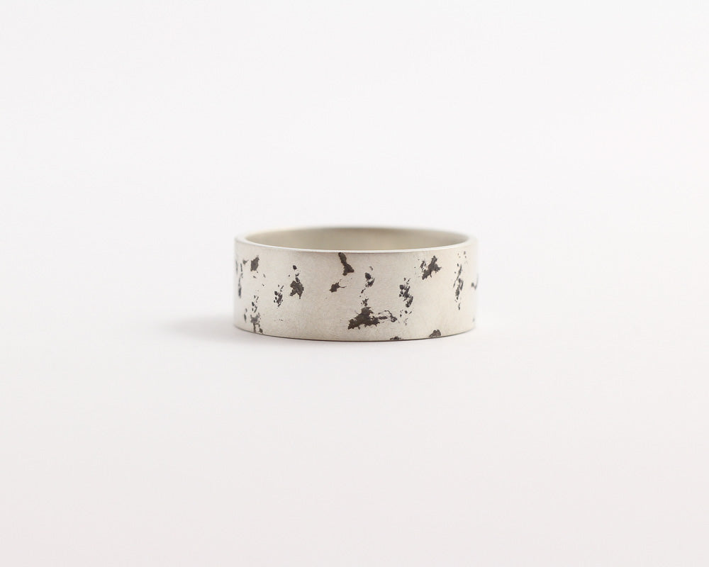 Distressed Ring - Wide, [product_type} - Ash Hilton Jewellery