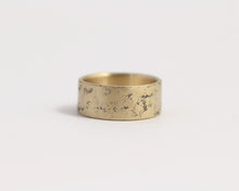 Distressed Band in Yellow Gold - Wide, [product_type} - Ash Hilton Jewellery