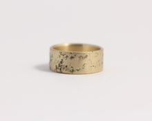 Distressed Band in Yellow Gold - Wide, [product_type} - Ash Hilton Jewellery