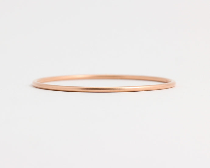 Round Rose Gold Bangle, [product_type} - Ash Hilton Jewellery