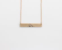 Mountain Bar Necklace in Yellow Gold, [product_type} - Ash Hilton Jewellery